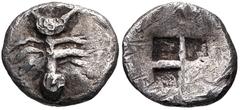 Greek CIMMERIAN BOSPOROS, Pantikapaion. Circa 480-470 BC. AR Tetartemorion (7.5mm, 0.27 g). Ant / Quadripartite incuse square. Frolova, frühe, Type XIX; Anokhin 963; MacDonald 2/2; HGC 7, 51. VF, tone