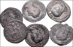 Large Lots ROMAN. Imperial. Lot of thirty (30) AR Denarii & Antoniniani. Includes: DENARII: Septimius Severus (5 coins) // Julia Domna (3 coins, including one modern counterfeit) // Caracalla (4 coins