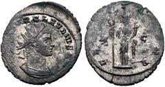 Roman Imperial Claudius II Gothicus. AD 268-270. Antoninianus (21mm, 2.20 g, 6h). Cyzicus mint. 2nd emission, circa mid AD 269. Radiate and cuirassed bust right / Felicitas standing left, holding cadu