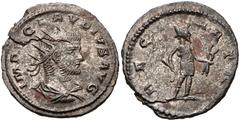 Roman Imperial Claudius II Gothicus. AD 268-270. Antoninianus (20mm, 3.04 g, 6h). Antioch mint, 7th officina. 1st emission, circa late AD 268-late AD 269. Radiate, draped, and cuirassed bust right / R