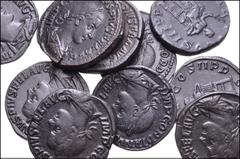 Large Lots ROMAN. Imperial. Lot of ten (10) Æ Sestertii of Gordian III. All coins: P M TR P V COS II P P S C, Apollo seated left, holding branch and resting elbow on lyre. RIC 303a. An attractive lot 