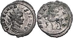 Roman Imperial Claudius II Gothicus. AD 268-270. Antoninianus (22mm, 3.70 g, 6h). Rome mint. 1st emission, circa October-November AD 268. IMP CLAVDIVS P F AVG, radiate, draped, and cuirassed bust righ