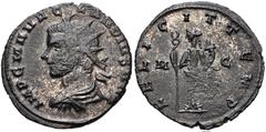 Roman Imperial Claudius II Gothicus. AD 268-270. Antoninianus. Cyzicus mint. 2nd emission, circa mid AD 269. Radiate, draped, and cuirassed bust left / Felicitas standing left, holding caduceus and co