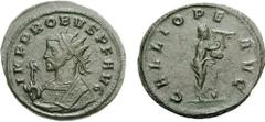 PROBUS. 276-282 AD. Antoninianus (4.74 g, 11h). Siscia mint. 2nd(?) emission, 277 AD. IMP PROBVS P F AVG, radiate bust left, wearing consular robes, holding eagle-tipped sceptre in right hand / CALLIO
