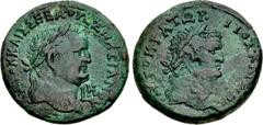 The Staffieri Collection EGYPT, Alexandria. Vespasian, with Titus as Caesar. AD 69-79. Æ Drachm (34mm, 18.14 g, 12h). Dated RY 8 (AD 75/76). ΑΥΤΟΚ ΚΑΙΣ ΣΕΒΑ • ΟΥΕΣΠΑΣΙΑΝΟΥ, laureate head right of Vesp