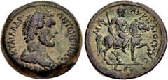 The Staffieri Collection EGYPT, Alexandria. Antoninus Pius. AD 138-161. Æ Drachm (33mm, 25.16 g, 12h). Dated RY 3 (AD 139/140). AVT K T AIΛ A∆P ANTωNINOC ЄVC CЄB, bareheaded, draped, and cuirassed bus