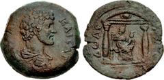 The Staffieri Collection EGYPT, Alexandria. Marcus Aurelius. As Caesar, AD 139-161. Æ Drachm (32mm, 19.73 g, 12h). Dated RY 12 of Antoninus Pius (AD 148/149). [M AVPH]ΛIC KAICAP, bareheaded and draped
