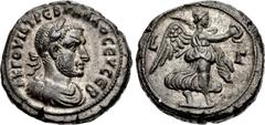 The Staffieri Collection EGYPT, Alexandria. Trebonianus Gallus. AD 251-253. Potin Tetradrachm (23mm, 10.20 g, 12h). Dated RY 3 (AD 252/253). A K Γ OVIB TPЄB ΓAΛΛOC ЄVCЄB, laureate, draped, and cuirass