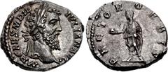 Roman Imperial Didius Julianus. AD 193. AR Denarius (18mm, 3.50 g, 6h). Rome mint. IMP CAES M DID IVLIAN AVG, laureate head right / RECTOR ORBIS, Didius Julianus, togate, standing left, holding globe 