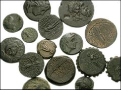 SELEUKID KINGS of SYRIA . Lot of 15 Æ. Antiochos I Soter (3) // Antiochos III, “the Great” // Achaios // Antiochos IV Epiphanes (2) // Demetrios I Soter // Demetrios II Nikator (First Reign) // Demetr