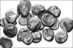Large Lots GREEK. Asia Minor. Lot of twenty (20) AR Tetrobols of Phaselis in Lycia. All coins: Circa 500-440 BC. AR Tetrobol. Prow of galley / Stern of galley. Fine to VF. LOT SOLD AS IS, NO RETURNS. 