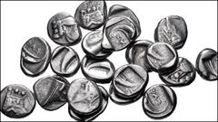 Large Lots GREEK. Asia Minor. Lot of twenty (20) AR Tetrobols of Phaselis in Lycia. All coins: Circa 500-440 BC. AR Tetrobol. Prow of galley / Stern of galley. Fine to VF. LOT SOLD AS IS, NO RETURNS. 