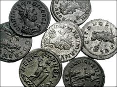 [Roman Imperial] MIXED LOT. Lot of seven Antoniniani. Gallienus. Radiate and cuirassed bust right / Felicitas seated left, holding caduceus and cornucopiae. RIC V (Sole reign) 192; RSC 193 // Probus. 