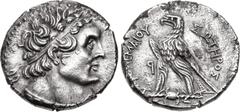 Greek PTOLEMAIC KINGS of EGYPT. Ptolemy VI Philometor. First sole reign, 180-170 BC. AR Tetradrachm (26mm, 13.43 g, 1h). Uncertain mint on Cyprus. Dated year 90 of an uncertain era (173/2 BC). Diademe