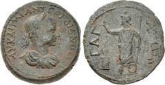 Roman Provincial LYCIA, Gagae. Gordian III. AD 238-244. Æ (30mm, 18.63 g, 6h). AV • KAI • MAP • ANT • ΓOPΔIANOC CEB, laureate, draped, and cuirassed bust right / ΓAΓ ATωN, Serapis standing left; light