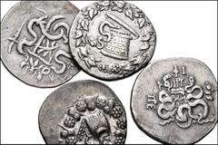 Large Lots GREEK. Asia Minor. Lot of four (4) Cistophoric Tetradrachms. Includes: Mysia, Pergamon (2) // Ionia, Ephesos // Lydia, Sardes. Fine to VF. LOT SOLD AS IS, NO RETURNS. Four (4) coins in lot.