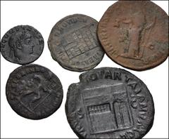 Large Lots ROMAN. Imperial. Lot of eighteen (18) Æ denominations. Includes: Mostly Constantinian issues (9 coins total). Lot also includes one as each of Agrippa and Nero, one dupondius each of Antoni