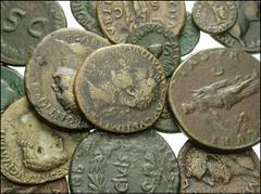 MIXED LOT. Lot of nineteen 1st century AD Æ, including a Paduan of Otho. Augustus. Æ Quadrans, Altar / Cornucopiae. RIC I 422 // Augustus. Æ Dupondius. Legend in wreath / Legend around SC. RIC I 342 /