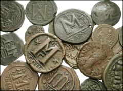 MIXED LOT. Lot of twenty Æ. Anastasius. 491-518 AD. Æ 36mm Follis. SB 22 // Same. Æ 28mm 20 Nummi. SB 25 // Justin I. 518-527 AD. Æ Follis. SB 62 // Justinian I. Æ Follis. SB 158 // Same. Same. Cartha