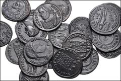 Large Lots ROMAN. Imperial. Lot of twenty (20) Æ Folles from Licinius I to Constantius II. Various types and mints. Includes the following: Licinius I (2) // Licinius II (6) // Constantine I (4) // Cr