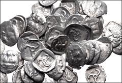 Large Lots GREEK. Asia Minor. Lot of fifty (50) Mithrapata AR Diobols. All coins: DYNASTS of LYCIA, Mithrapata. Circa 390-370 BC. AR Diobol. Facing lion's scalp / Triskeles within incuse square; vario