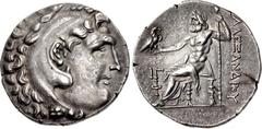 Greek LYCIA, Phaselis. Circa 218/7-186/5 BC. AR Tetradrachm (29.5mm, 1660 g, 12h). In the name and types of Alexander III of Macedon. Dated CY 13 (209/8 BC). Head of Herakles right, wearing lion skin 