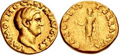 Roman Imperial Otho. AD 69. AV Aureus (19mm, 7.32 g, 6h). Rome mint. Struck 15 January–8 March. IMP M OTHO CΛESΛR AVG TR P, bare head right / PAX ORB IS T ERRARVM, Pax, draped, standing left, holding 