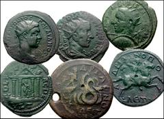 Roman Imperial Collection of western Provincial bronze coins of Gordian III and Tranquillina. Æ. Issues of Gordian III, Gordian III and Sarapis, and Tranquillina from Moesia Superior to Macedon. Fifty