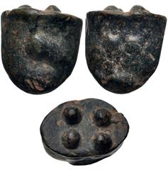 Greek SICILY, Akragas. Circa 440-430 BC. Cast Æ Trias or Tetronkion (18mm, 14.33 g, 12h). Eagle standing left / Crab. Four pellets (mark of value) on base. Westermark, Coinage, 525A; CNS 1; HGC 2, 126