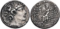 Roman Provincial SELEUCIS and PIERIA, Antioch. temp. L. Staius Murcus. Proconsul, 44-43 BC. AR Tetradrachm (26.5mm, 14.89 g, 12h). In the name and types of the Seleucid king Philip I Philadelphus. Dat