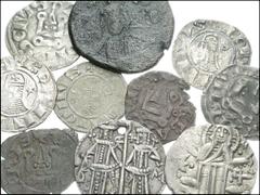 EARLY MEDIEVAL. Crusaders. Crusaders, plus Trebizond and Bulgaria. Includes: Byzantine. Alexius I, Comnenus. 1081-1118. Æ Follis (Anonymous “Class J” attributed to Alexius) Bust of Christ facing / Cro