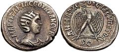 Selections from the Michel Prieur Collection SELEUCIS and PIERIA, Antioch. Otacilia Severa. Augusta, AD 244-249. AR Tetradrachm (26mm, 12.45 g, 6h). Struck AD 245. Draped bust right, wearing stephane,