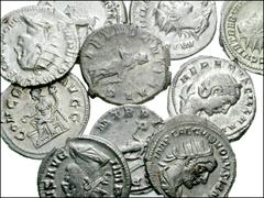 ROMAN. Imperial. Lot of ten AR Antoniniani. Gordian III. AD 238-244. Radiate, draped and cuirassed bust right / Victory advancing left, holding wreath and branch. RSC 199 // Philip I. AD 244-249. Radi