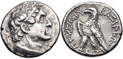 Greek PTOLEMAIC KINGS of EGYPT. Ptolemy VI Philometor. Second sole reign, 163-145 BC. AR Didrachm (21mm, 6.53 g, 1h). Uncertain mint in Cyprus. Dated year 108 of an uncertain era (155/4 BC). Diademed 