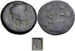 Countermarked Coins from the Richard Baker Collection SELEUCIS and PIERIA, Antioch. Æ (28.5mm, 14.59 g). Struck during the reign of Domitian, AD 83-96. Athena standing right, holding spear and shield,