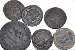 Large Lots ROMAN. Imperial. Lot of six (6) Æ. Includes: Trajan. AD 98-117. Æ Dupondius (27.5mm, 13.47 g, 6h). Rome mint. Struck circa AD 106-107. Radiate bust right, slight drapery / Dacia seated left