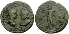 MOESIA INFERIOR, Marcianopolis. Gordian III. AD 238-244. Æ Pentassarion (26mm, 12.74 g). Tullius Menophilus, consular legate. Laureate, draped and cuirassed bust of Gordian III right, vis à vis draped