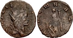Valerianic Dynasty – Rome mint Gallienus. AD 253-268. Antoninianus (17.5mm, 1.85 g, 6h). Mule with reverse of Claudius II. Rome mint. GALLIE[NVS AVG], radiate head right / ANNONA AVG, Annona standing 