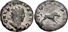 Valerianic Dynasty – Mediolanum (Milan) mint Gallienus. AD 253-268. Antoninianus (21mm, 2.48 g, 6h). Mediolanum (Milan) mint. Issue 2(2), AD 260-1. GALLIENVS AVG, radiate and cuirassed bust right / / 