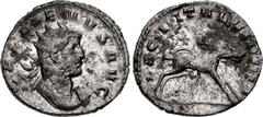 Valerianic Dynasty – Mediolanum (Milan) mint Gallienus. AD 253-268. Antoninianus (21mm, 3.86 g, 1h). Mediolanum (Milan) mint. Issue 2(2), AD 260-1. GALLIENVS AVG, radiate and cuirassed bust right / LE