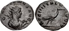 Valerianic Dynasty – Mediolanum (Milan) mint Gallienus. AD 253-268. Antoninianus (22mm, 2.58 g, 12h). Mediolanum (Milan) mint. Issue 2(2), AD 260-1. GALLIENVS AVG, radiate and cuirassed bust right, ho