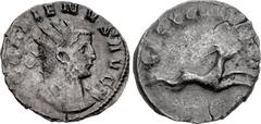 Valerianic Dynasty – Mediolanum (Milan) mint Gallienus. AD 253-268. Antoninianus (20mm, 2.34 g, 12h). Mediolanum (Milan) mint. Issue 2(2), AD 260-1. GALLIENVS AVG, radiate and cuirassed bust right / L