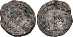 Valerianic Dynasty – Trial Strikings Salonina. Augusta, AD 254-268. Antoninianus (22.5mm, 7.76 g, 1h). Piedfort or trial striking(?). Rome mint, 4th officia. 9th issue, AD 265+. SALONINA AVG, diademed