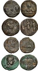 Provincial Coinage Lot of four (4) coins. 656a BITHYNIA, Nicaea. Valerian I, with Gallienus and Valerian II Caesar. AD 253-260. Æ (23.5mm, 7.9 g, 7h). Struck AD 256-258. AVT / OYAΛЄPI/ANOC ΓAΛΛI/HNOC 