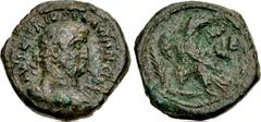 Provincial Coinage EGYPT, Alexandria. Gallienus. AD 253-268. Æ Drachm (29.5mm, 13.39 g, 12h). Dated RY 12 (AD 264/5). AVT K Π ΛIK ΓAΛΛIHNOC CεB, laureate and cuirassed bust right / Eagle standing left