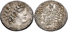 Roman Provincial SELEUCIS and PIERIA, Antioch. temp. Sextus Julius Caesar. Proconsul, 47-46 BC. AR Tetradrachm (28mm, 15.37 g, 12h). In the name and types of the Seleucid king Philip I Philadelphus. D