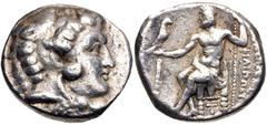 Greek CYPRUS, Salamis. Nikokreon. Circa 331-310 BC. AR Tetradrachm (26mm, 17.08 g, 12h). In the name of Philip III of Macedon, types of Alexander III. Struck circa 323-317 BC. Head of Herakles right, 