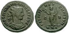 Julian of Pannonia. Usurper, AD 284-285. Æ Antoninianus (21mm, 3.61 g). Siscia mint. Radiate, draped, and cuirassed bust right / Felicitas standing facing, head left, holding caduceus and sceptre; S-B