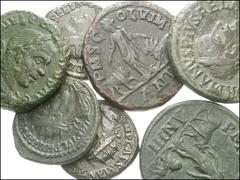 ROMAN. Provincial. Lot of seven Æ of Viminacium. Gordian III. Æ 23mm. AN I. Radiate bust right / Viminacium standing between bull and lion // Same. AN IIII // Philip I. Æ 24mm. AN V / Same reverse // 