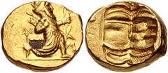 Greek PERSIA, Alexandrine Empire. temp. Stamenes – Seleukos. Satraps of Babylon, circa 328/3-311 BC. AV Double Daric (19mm, 16.59 g). Babylon mint. Persian king or hero, wearing kidaris and kandys, qu